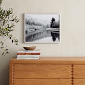 "Winter's Breath" - Art Print in White by Eva Marion - In a Room
