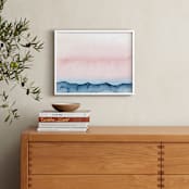 "Big Sky" - Art Print in pink pearl by Amelia Gluba - In a Room
