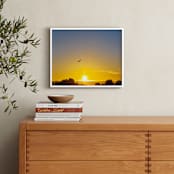 "In the rays of sun" - Art Print in Sunny yellow by NSMARK - In a Room