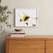 "Yellow Blooms " - Art Print in Yellow Bloom by Jennifer Morehead - In a Room