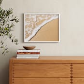 "A Day at the Beach" - Art Print in Sand by Mike Sunu - In a Room