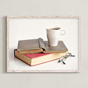 "Well Read" - Art Print in Vintage by Erin Niehenke - Framed