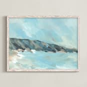 "Cerulean Sea" - Art Print in Cerulean by Abbey Holden - Framed
