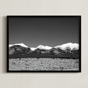 "Reach New Heights" - Art Print in Charcoal by Ana V. Ramirez - Framed