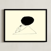 "Hard Rock" - Art Print in Parchment by Elliot Stokes - Framed