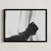 "Let the light in" - Art Print in Black and white by Catherine Culvenor - Framed