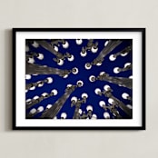 "The Lighthouse" - Art Print in Midnight by Jessica Cheney - Framed