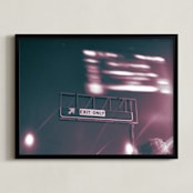 "Exit Only" - Art Print in Midnight by Adam Stanzak - Framed