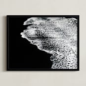 "Night Swim" - Art Print in Midnight Black by Christa Dominguez - Framed