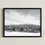 "Stand Tall" - Art Print in Cloudy Day by Jamie Lollback - Framed