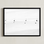 "Into the white" - Art Print in grey by Massimiliano Massimo Borelli - Framed