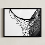 "Hoop Dreamin'" - Art Print in Analog by Jennifer Mckinnon Richman - Framed