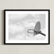 "Sky Hoop" - Art Print in Moon by Paola Benenati - Framed