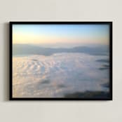 "Morning Over Truckee" - Art Print in Sunrise tint by Jeff Vilkin - Framed
