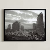 "Last Day of School" - Art Print in Black and White by Eric Eikenbary - Framed