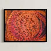 "Hula" - Art Print in Crazy Coral by Stacy Kron - Framed
