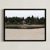 "Tucked away" - Art Print in Forest by Emily Laugherty - Framed