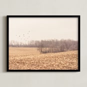 "Almost Winter" - Art Print in color by Kamala Nahas - Framed