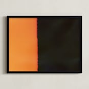 "Experiments With Film 005" - Art Print in Black and Orange by Arash Fattahi Acosta - Framed