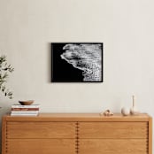 "Night Swim" - Art Print in Midnight Black by Christa Dominguez - In a Room
