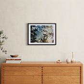"Double The Oaks" - Art Print in Smalt Blue by Candice Estep - In a Room