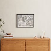 "Colored Lines I" - Art Print in Sand by David Michuki - In a Room