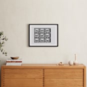 "The Worm in Motion" - Art Print in Vintage Grey by Kelsey Mucci - In a Room
