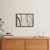 "Curves and Lines" - Art Print in Sepia by Megan Monismith - In a Room