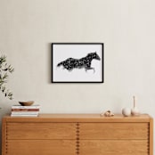 "Snow Chaser" - Art Print in Frost by Leslie Le Coq - In a Room