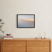 "Tributary on the Coast" - Art Print in Sand by TS Designs - In a Room