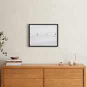 "Into the white" - Art Print in grey by Massimiliano Massimo Borelli - In a Room