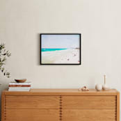 "Vintage Beach Scene" - Art Print in beach water blue by Mary Ann Glynn-Tusa - In a Room