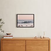 "Malibu View No.3" - Art Print in coastal blush by Kamala Nahas - In a Room