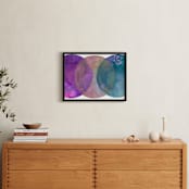 "Worlds Collide 2" - Art Print in Deep Purple by Laura Rodil - In a Room