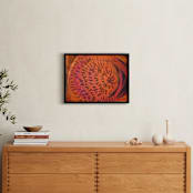 "Hula" - Art Print in Crazy Coral by Stacy Kron - In a Room