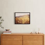 "River Warmth" - Art Print in Golden by Erin Niehenke - In a Room