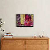 "Polygraph" - Art Print in Raspberry Pink by Stacy Kron - In a Room