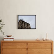 "Divine Lorraine Hotel" - Art Print in Bruised Sky by Kate Binns - In a Room