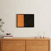 "Experiments With Film 005" - Art Print in Black and Orange by Arash Fattahi Acosta - In a Room