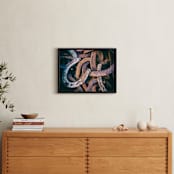 "Feeling Lucky" - Art Print in rust brown by Alexis Arnold - In a Room