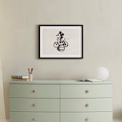 "Mickey is riding the bicycle backwards" - Art Print in Craft by Sumak Studio - In a Room