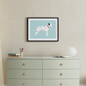 "Dalmatian" - Art Print in Sky by Kacey Kendrick Wagner - In a Room