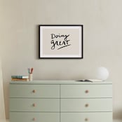 "Doing Great" - Art Print in Off White by Erika Firm - In a Room