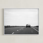 "Modern Cowboy" - Art Print in Black and White by Kaitlin Rebesco - Framed