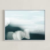 "Surface Tension 2" - Art Print in ocean by Kamala Nahas - Framed