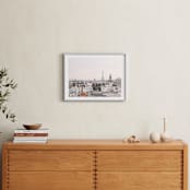 "French Dreams" - Art Print in Hazy Gray by Annie Montgomery - In a Room