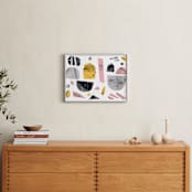 "Boats on a river" - Art Print in light and fun by Susanne Kasielke - In a Room