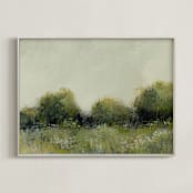 "Margins" - Art Print in Grass by Katie Mulder - Framed