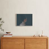 "Poise" - Art Print in Prussian blue by Maja Cunningham - In a Room