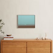 "Shrouded Trees" - Art Print in Dusty Cyan by Gabrial Reising - In a Room
